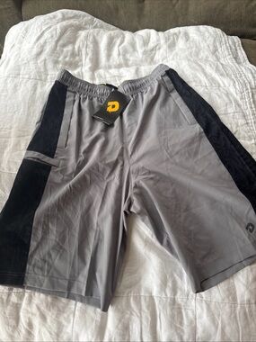 NWT Demarini training Men's long Gray Athletic Shorts medium